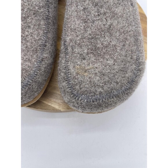 Taos Woolery Clogs Womens 6 Gray Wool Slippers Comfort Cork Slip On Casual - Picture 4 of 11